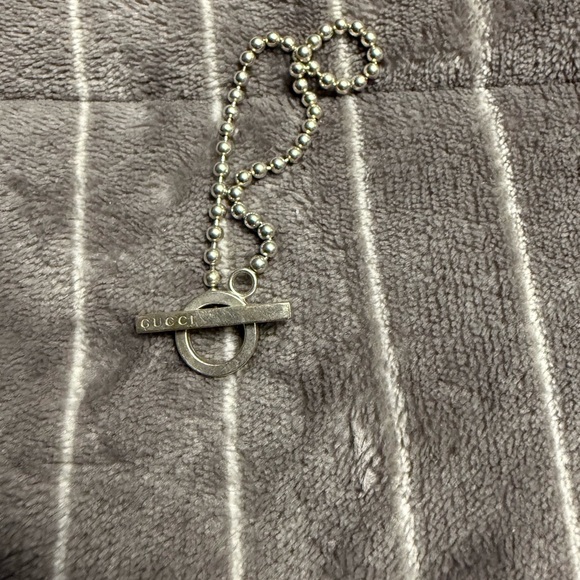 Gucci Silver Ball Chain with toggle clasp